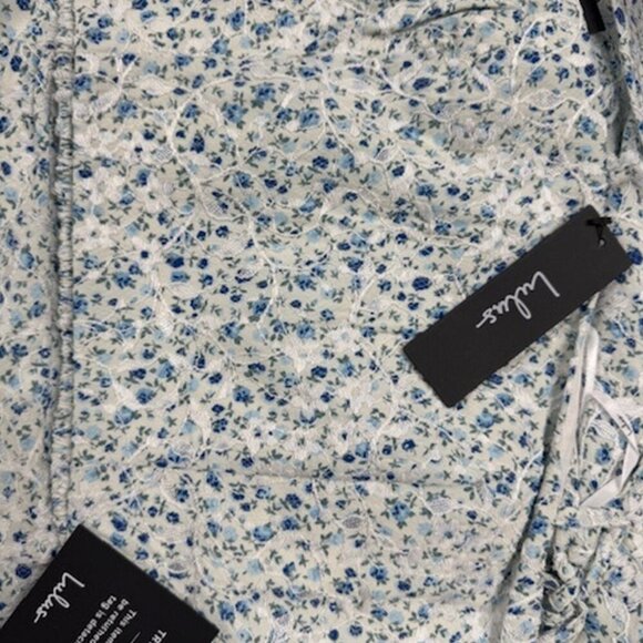 NWT Lulus Top Tier Babe Blue Floral Embroidered Sleeveless Midi Dress (size S) - Picture 6 of 12